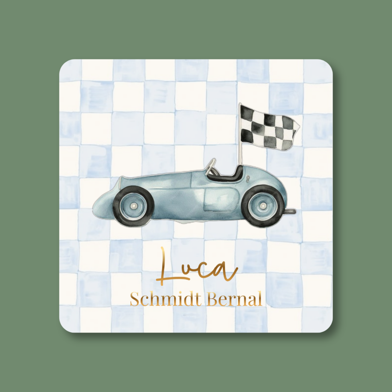 Tarjeta Auto Vintage