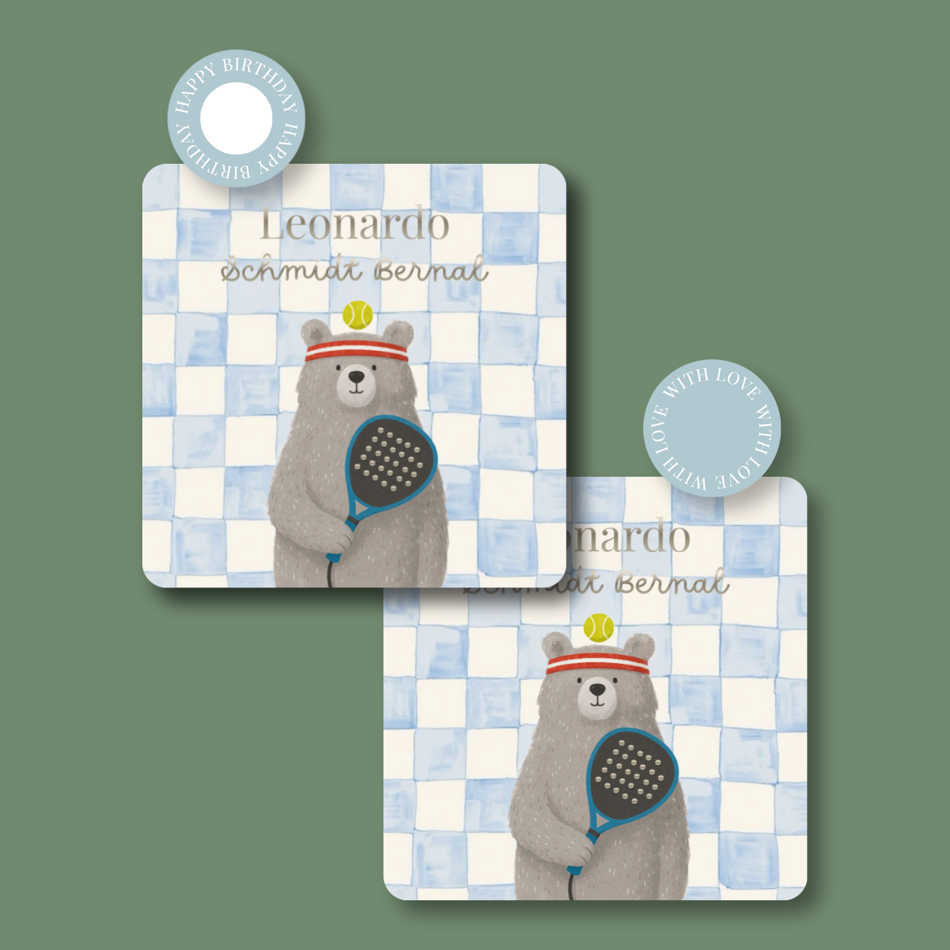 Tarjeta Oso Padel