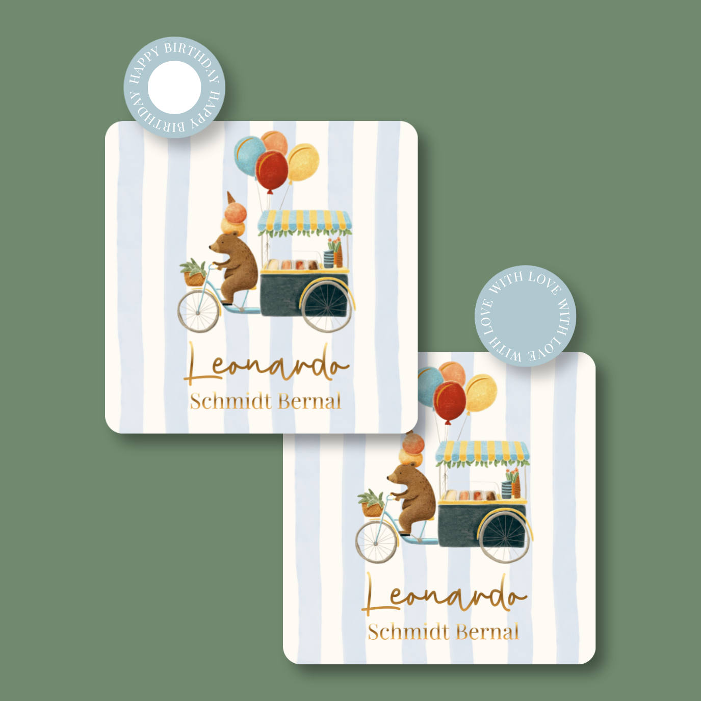 Tarjeta Oso Ice Cream