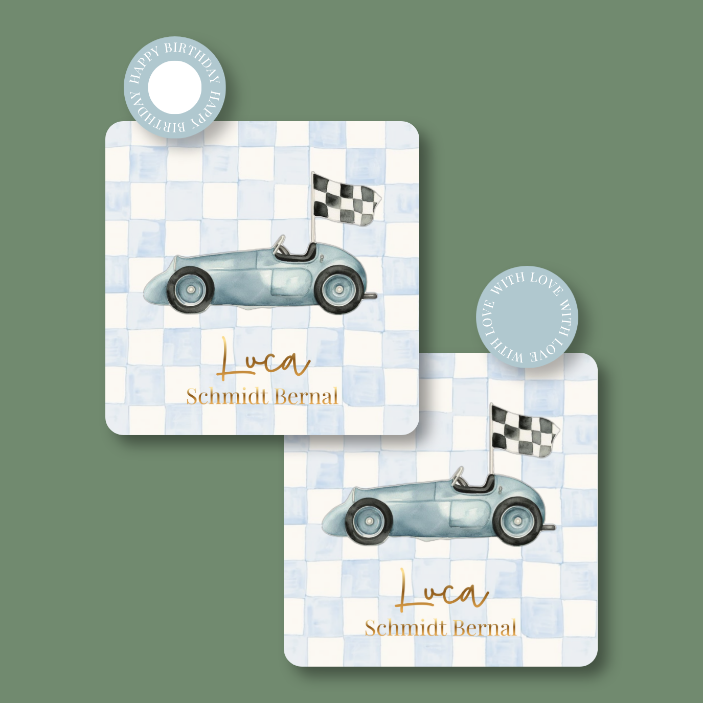 Tarjeta Auto Vintage