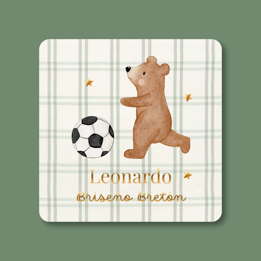 Tarjeta Oso Futbolista